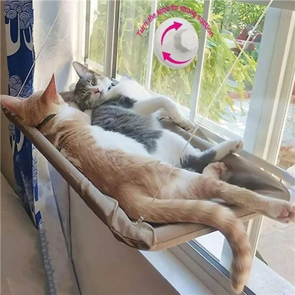 Cat Window Perch Hammock Seat - Large Cat Hammocks Bed for Indoor Cats Resting